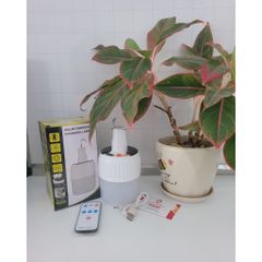 Bóng Đèn LED Năng Lượng Mặt Trời 120W Có Điều Khiển Từ Xa - Chiếu Sáng Tiết Kiệm Năng Lượng Cho Ngoài Trời Và Dã Ngoại
