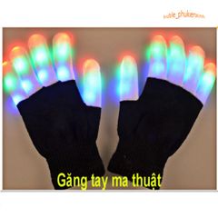 Găng Tay LED Phát Sáng Độc Đáo 3 Chế Độ - Phụ Kiện Thú Vị Cho Tiệc, Hòa Nhạc, Biểu Diễn Nghệ Thuật Đường Phố