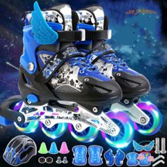Giày Trượt Patin Phát Sáng Sport QF Thế Hệ Mới Cho Trẻ Em & Người Lớn - Thiết Kế Thời Trang, Kèm 2 Thanh Cờ Lê Tháo Lốp