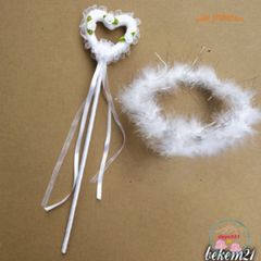Bộ Phụ Kiện Thiên Thần Cho Bé - Cánh Thiên Thần, Băng Đô và Gậy Hóa Trang Dễ Thương Cho Các Dịp Lễ Hội và Tiệc Tùng
