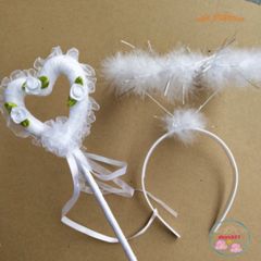 Bộ Phụ Kiện Thiên Thần Cho Bé - Cánh Thiên Thần, Băng Đô và Gậy Hóa Trang Dễ Thương Cho Các Dịp Lễ Hội và Tiệc Tùng