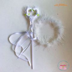 Bộ Phụ Kiện Thiên Thần Cho Bé - Cánh Thiên Thần, Băng Đô và Gậy Hóa Trang Dễ Thương Cho Các Dịp Lễ Hội và Tiệc Tùng