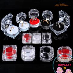 Khay Đựng Nhẫn Tròn Acrylic Sang Trọng - Vật Trưng Bày Thời Thượng Cho Bàn Trang Điểm, Đồ Trang Sức Thú Vị