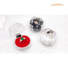 Khay Đựng Nhẫn Tròn Acrylic Sang Trọng - Vật Trưng Bày Thời Thượng Cho Bàn Trang Điểm, Đồ Trang Sức Thú Vị