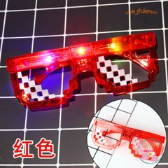 Kính Thuglife 6 Chấm MINECRAFT Đèn LED - Kính Mắt Thời Trang Độc Đáo, Thiết Kế Nhiều Màu Sắc Cho Tiệc Tùng và Hoạt Động Ngoài Trời