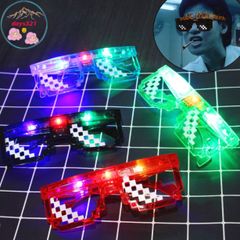 Kính Thuglife 6 Chấm MINECRAFT Đèn LED Nhiều Màu - Phụ Kiện Thời Trang Độc Đáo, Phát Sáng Cá Tính Cho Giới Trẻ