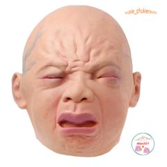 Mặt nạ EM BÉ KHÓC - Đạo cụ hóa trang Đức TikTok cho Halloween và cosplay, chất liệu latex an toàn, phong cách độc đáo, vui nhộn.