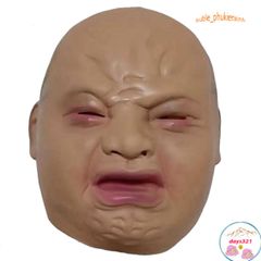 Mặt nạ EM BÉ KHÓC - Đạo cụ hóa trang Đức TikTok cho Halloween và cosplay, chất liệu latex an toàn, phong cách độc đáo, vui nhộn.