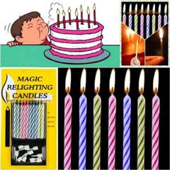 Bộ 10 Nến Không Tắt Cá Tháng 4 - Nến Thổi Vui Nhộn Chơi Troll Giúp Bữa Tiệc Thú Vị Hơn, Quà Tặng Độc Đáo Cho Dịp Lễ Hội