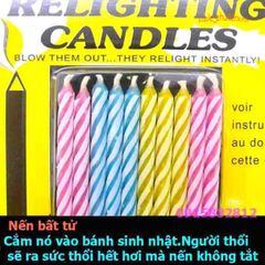 Bộ 10 Nến Không Tắt Cá Tháng 4 - Nến Thổi Vui Nhộn Chơi Troll Giúp Bữa Tiệc Thú Vị Hơn, Quà Tặng Độc Đáo Cho Dịp Lễ Hội