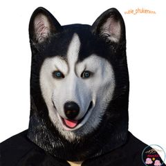 Mặt Nạ Hóa Trang Chó Husky 3D - Đạo Cụ Halloween Vui Nhộn, Thích Hợp Quay Video TikTok, Douyin và Tiệc Hóa Trang