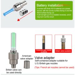 Đèn LED Gắn Van Bánh Xe Hình Đầu Lâu - Tiết Kiệm Pin và Thông Minh Cho Xe Đạp, Xe Hơi - Phụ Kiện Độc Đáo, Ấn Tượng