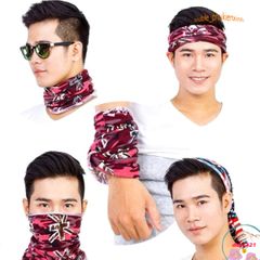 Khăn Chống Nắng Đa Năng Cao Cấp - Vải Cotton Dày Dặn, Phù Hợp Đi Phượt, Đi Xe Máy, Nhiều Màu Sắc Sinh Động Giao Ngẫu Nhiên