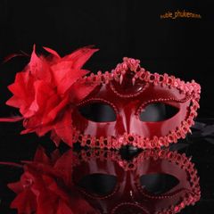Mặt Nạ Ren Lông Vũ Đính Kim Sa Ga-mysterious - Phụ Kiện Thời Trang Đi Dự Tiệc và Khiêu Vũ Rực Rỡ
