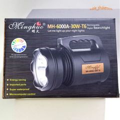 Đèn Pin Siêu Sáng MH-6000 - 30W, Pin 6000mAh, Chiếu Sáng Trắng Cao Cấp, Lý Tưởng Cho Cắm Trại, Vườn, Kho Hàng