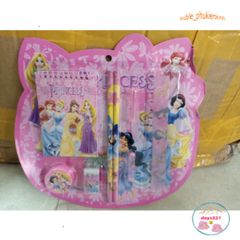 Bộ Đồ Dùng Học Tập Dễ Thương Hình Siêu Nhân, Doremon, Mickey, Elsa - Bút Chì, Thước Kẻ, Gọt Chì, Tẩy Chì 4 Trong 1 cho Trẻ Em