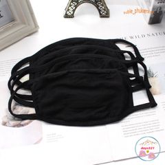 Khẩu Trang Vải Dệt Kim TUTO5 Menswear - Kháng Khuẩn 2 Lớp, Tái Sử Dụng, Thoáng Khí, Màu Trắng/Đen - Bảo Vệ Sức Khỏe Hàng Ngày