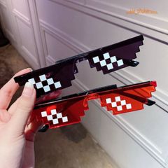 Kính Thug Life 6 Chấm - Kính Mát Siêu Ngầu Phong Cách 8BIT Bảo Vệ Mắt Thời Trang Và Đáng Nhớ Cho Chụp Ảnh Nhóm