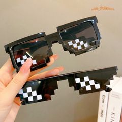 Kính Thug Life 6 Chấm - Kính Mát Siêu Ngầu Phong Cách 8BIT Bảo Vệ Mắt Thời Trang Và Đáng Nhớ Cho Chụp Ảnh Nhóm