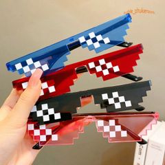 Kính Thug Life 6 Chấm - Kính Mát Siêu Ngầu Phong Cách 8BIT Bảo Vệ Mắt Thời Trang Và Đáng Nhớ Cho Chụp Ảnh Nhóm