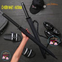 Ô Che Nắng Kiếm Khách Katana - 24 Lá Chống Lật Đa Năng, Tiện Lợi Cho Mùa Hè Và Mưa, Kèm Túi Vải Đựng Cao Cấp