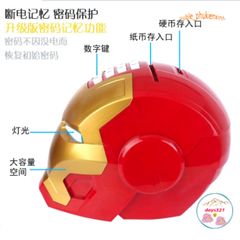 Két Đựng Tiền Mini Thông Minh Hình Iron Man Siêu Anh Hùng - An Toàn, Độc Đáo & Thú Vị Cho Trẻ Em Học Quản Lý Tài Chính