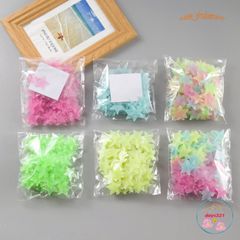Combo 100 Sao Dạ Quang Tường - Phụ Kiện Trang Trí Phát Sáng Đêm - Dán Gắn Nhiều Bề Mặt, Trang Trí Độc Đáo Cho Không Gian Sống