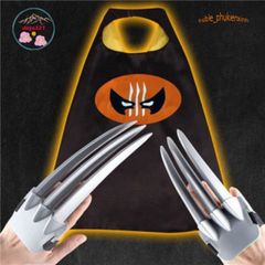 Bộ trang phục Người Sói Wolverine cho bé trai - Áo choàng, mặt nạ phát sáng Cosplay Siêu Anh Hùng - Quà tặng hoàn hảo cho trẻ em