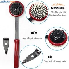 Gậy Đấm Lưng và Gãi Lưng 2 Đầu Thông Minh - Dụng Cụ Thư Giãn Tiện Lợi, Giúp Giảm Căng Thẳng và Ngứa Ngáy, Quà Tặng Ý Nghĩa cho Người Lớn Tuổi