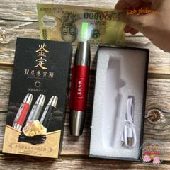 Đèn Pin Soi Đá Quý 6 Bóng – Kiểm Tra Chính Xác Tiền Tệ, Giấy Tờ, Dễ Dàng Mang Theo, 6 Màu Ánh Sáng, Pin Sạc Cao Cấp