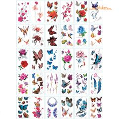 Bộ 30 Tấm Hình Xăm Dán Mini Chống Thấm Nước - Tạo Phong Cách Độc Đáo Dễ Dàng Với Nhiều Mẫu Mã Thời Trang