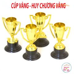 Cúp Vàng Thể Thao Bóng Đá Nhựa Dành Cho Trẻ Em - Giải Thưởng Thú Vị Cho Cuộc Thi Thể Thao và Đồ Chơi Phát Triển Kỹ Năng