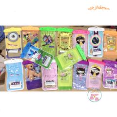 Túi chống thấm nước họa tiết hoạt hình - Phụ kiện điện thoại cho bơi lội, đi biển, kayaking, thiết kế dễ thương, an toàn và phong cách.