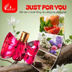Nước Hoa Nữ Charme Just For You 30ml - Hương Floral Fruity Ngọt Ngào, Quyến Rũ, Độ Lưu Hương Lâu, Quà Tặng Đặc Biệt Cho Phái Đẹp