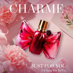 Nước Hoa Nữ Charme Just For You 30ml - Hương Floral Fruity Ngọt Ngào, Quyến Rũ, Độ Lưu Hương Lâu, Quà Tặng Đặc Biệt Cho Phái Đẹp