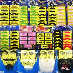 Bộ Râu Quai Nón Giả Trung Đông - Trang Phục Hóa Trang Halloween Nam Giới, Dày Ria Mép Độc Đáo, Phụ Kiện Tiệc Chơi Thú Vị