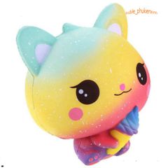 SquiShy TO - Sóc Nhí Ôm Kem Galaxy Đáng Yêu, Đồ Chơi Squishy Mềm Mại Cho Trẻ Em - Phụ Kiện Trang Trí Không Gian Sống