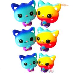 SquiShy TO - Sóc Nhí Ôm Kem Galaxy Đáng Yêu, Đồ Chơi Squishy Mềm Mại Cho Trẻ Em - Phụ Kiện Trang Trí Không Gian Sống