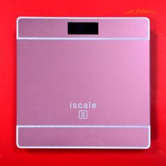 Cân Điện Tử Thông Minh ISCALE 180kg - Thiết Kế Sang Trọng, Màn Hình LCD Rõ Nét, Đo Trọng Lượng và Nhiệt Độ, Dễ Dàng Sử Dụng