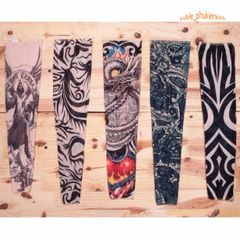 Găng tay chống nắng hình xăm 3D - Găng ống tay bảo vệ UV độc đáo, phong cách thời trang, phù hợp cho thể thao và hoạt động ngoài trời