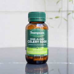 Viên Uống Thompson's Celery 5000mg - Hỗ Trợ Giảm Acid Uric và Sức Khỏe Xương Khớp - Thực Phẩm Bổ Sung New Zealand 60 Viên