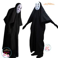 Bộ trang phục Hóa Trang Kaonashi từ Spirited Away - Áo choàng và mặt nạ Cosplay cho trẻ em và người lớn, Độc Đáo cho Bữa Tiệc Hóa Trang