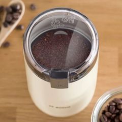 Máy Xay Cà Phê Cầm Tay Bosch TSM6A017C Màu Kem - Xay 75g Hạt Cà Phê Trong 30 Giây, Lưỡi Dao Thép Không Gỉ, Công Suất 180W