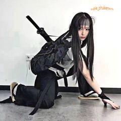 Ô Dù Samurai Katana Đen - Thiết Kế Kiếm Nhật Sang Trọng, Phụ Kiện Thời Trang Chống Nắng Mưa Chất Lượng Cao