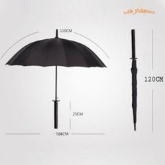 Ô Dù Samurai Katana Đen - Thiết Kế Kiếm Nhật Sang Trọng, Phụ Kiện Thời Trang Chống Nắng Mưa Chất Lượng Cao