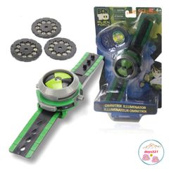 Đồng Hồ Ben 10 Chiếu Hình 3D - Đồng Hồ Trẻ Em Phát Sáng Nhân Vật Hoạt Hình - Món Quà Ý Nghĩa Cho Fan Ben 10
