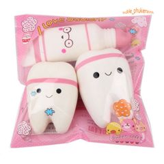 Squishy Jumbo Hình Cái Răng - Đồ Chơi Xốp Giảm Stress Dễ Thương Cho Trẻ Em, An Toàn, Đàn Hồi, Quà Tặng Tuyệt Vời
