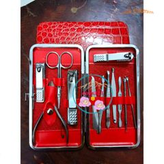 Bộ Dụng Cụ Làm Nail 12 Món Thép Không Gỉ - Bộ Cắt Móng Tay Chuyên Nghiệp Sang Trọng - Quà Tặng Tuyệt Vời Cho Phái Đẹp