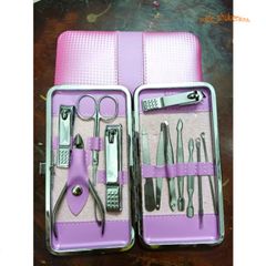 Bộ Dụng Cụ Làm Nail 12 Món Thép Không Gỉ - Bộ Cắt Móng Tay Chuyên Nghiệp Sang Trọng - Quà Tặng Tuyệt Vời Cho Phái Đẹp