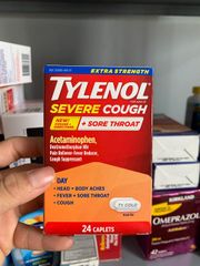 Viên Uống Tylenol Cold + Flu Severe 24 Viên - Giảm Đau, Hạ Sốt, Hỗ Trợ Cảm Lạnh và Cúm Ban Ngày và Ban Đêm